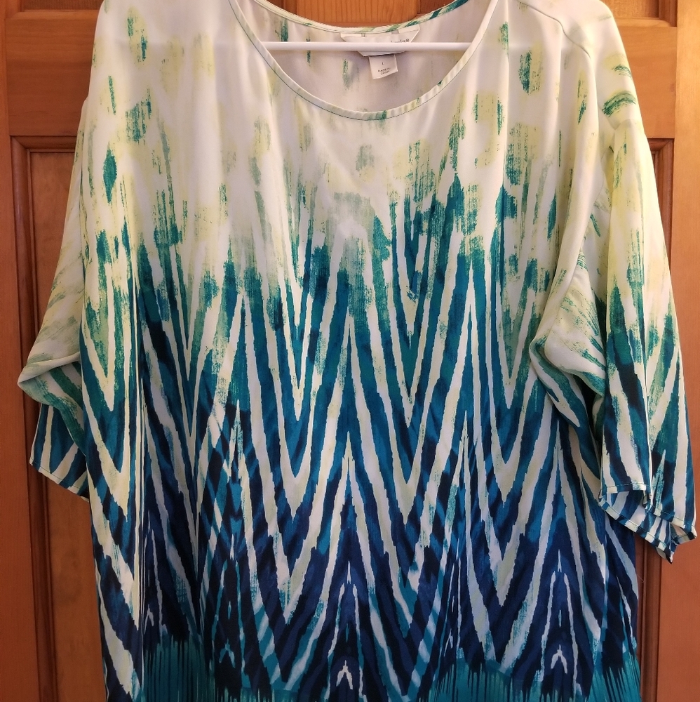 Christopher & Banks abstract blouse